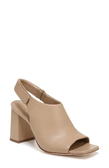 Vince Niara Block Heel Slingback Sandal in Cappuccino at Nordstrom Rack, Size 9 | Nordstrom Rack