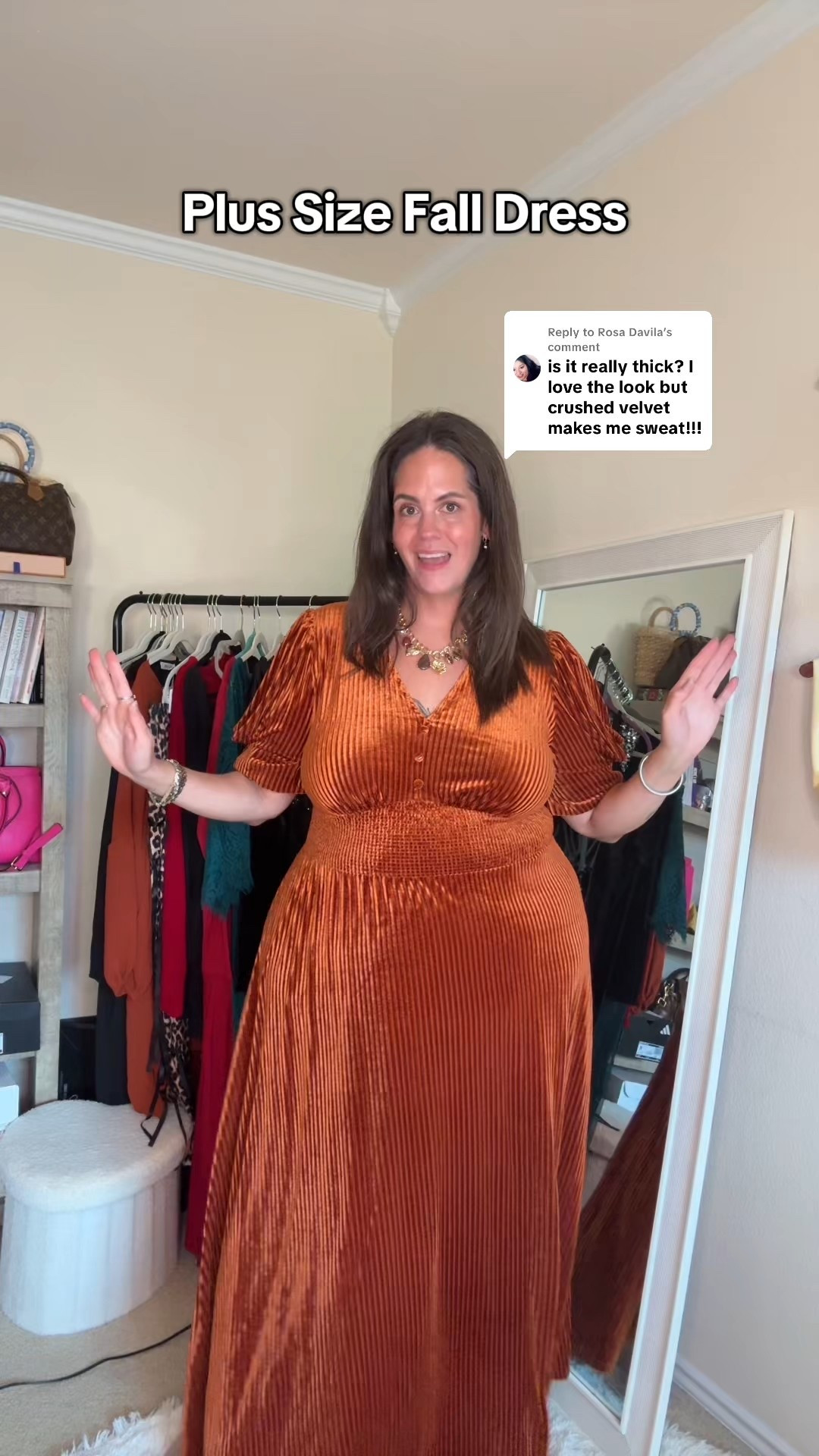 This fall dress is so easy to wear and lightweight 

#LTKPlusSize