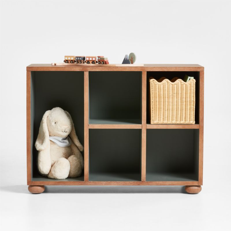 Keepsake Hazlenut Wood Kids Storage Bookcase by Jeremiah Brent + Reviews | Crate & Kids | Crate & Barrel