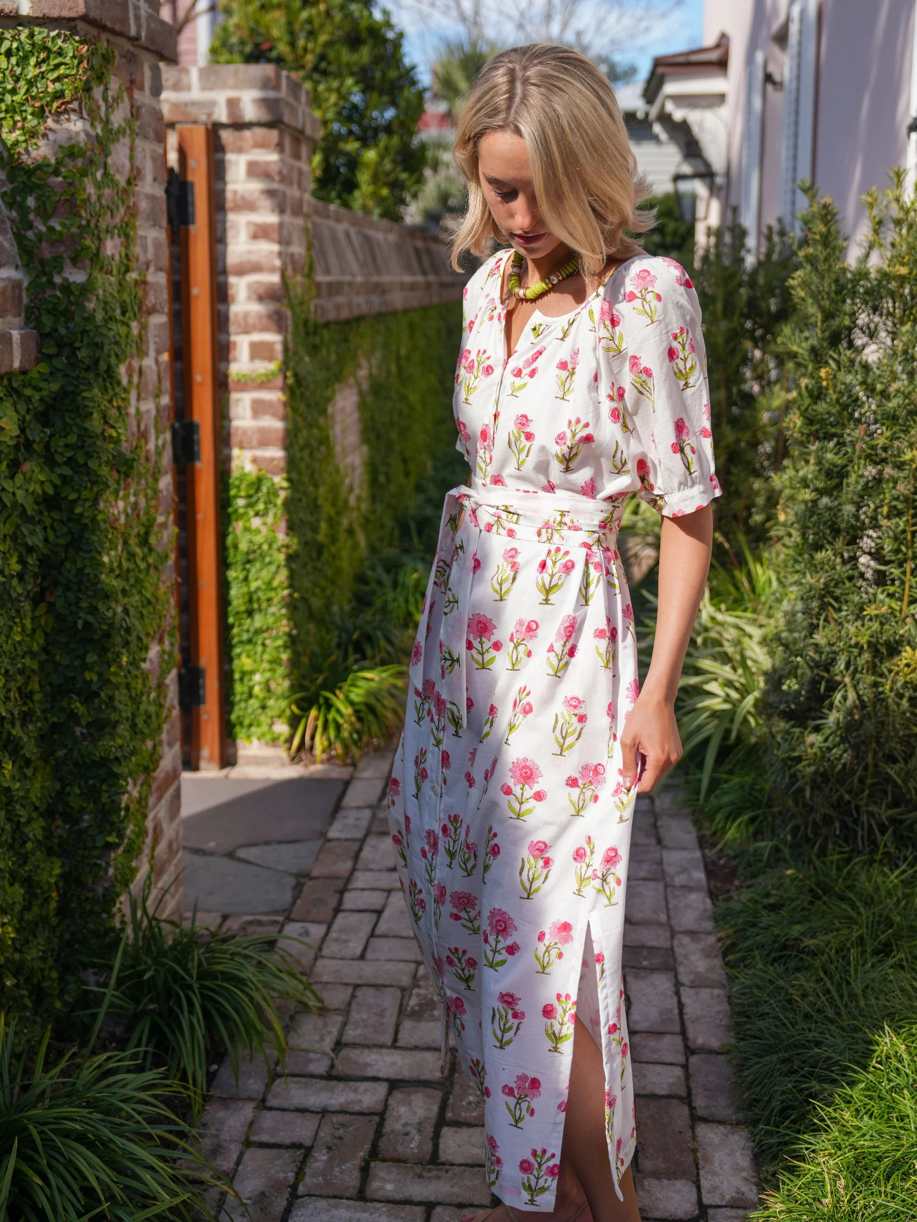 The Scotty Dress -Blush Daisy | Darling Loungewear