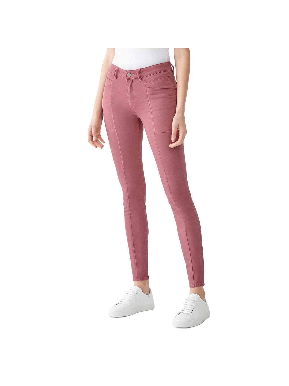 DL1961 Womens Florence Denim Ankle Skinny Jeans Pink 24 | Walmart (US)