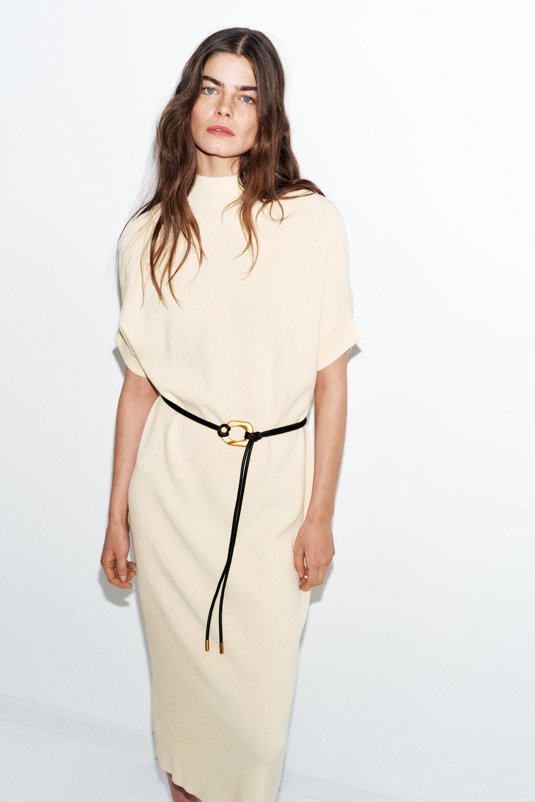 BELTED KNIT DRESS | Zara US