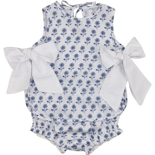 Navy And White Floral Diaper Set - Shipping Early April | Cecil and Lou