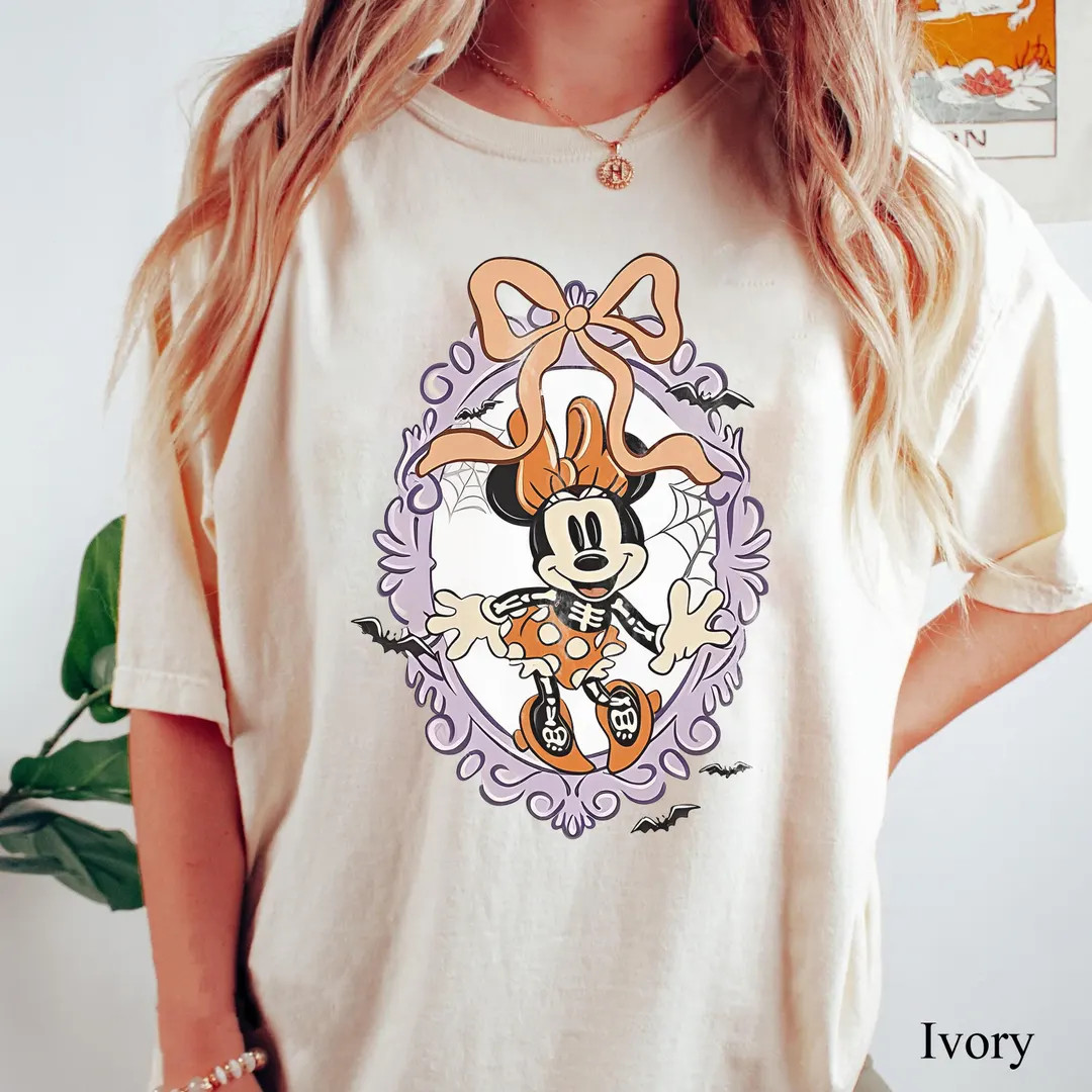 Minnie Halloween Shirt, Mickey Minnie Coquette Shirt, Disneyland Coquette Shirt, Disneyland Hallo... | Etsy (US)