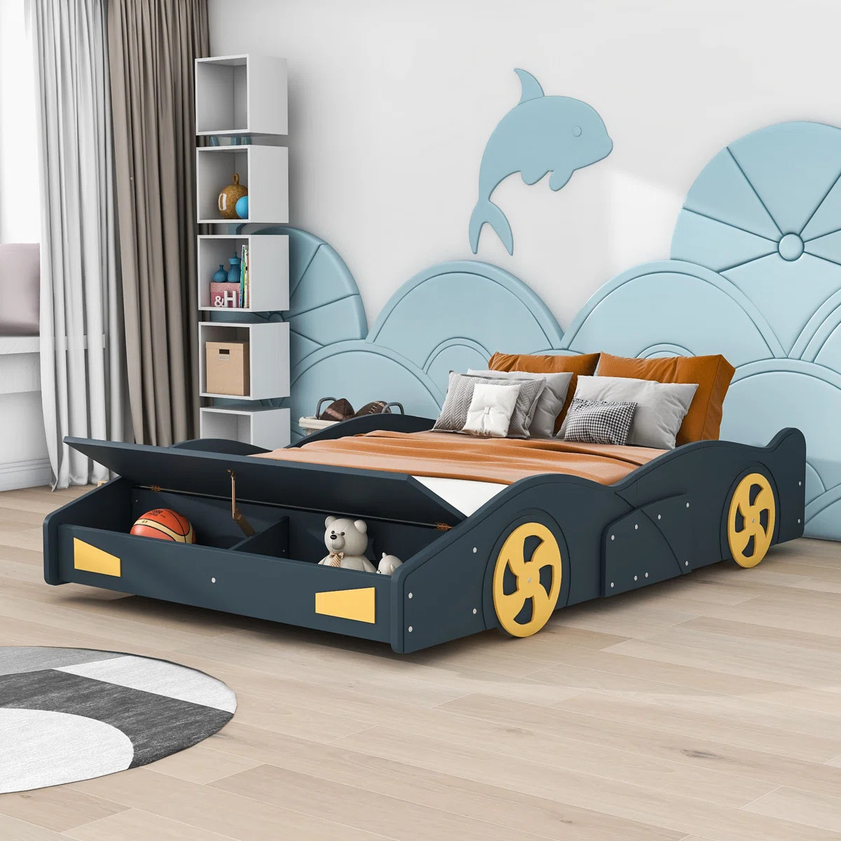 Akkie Platform Storage Bed | Wayfair North America