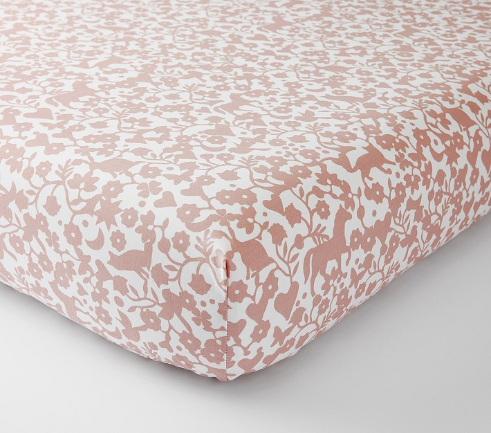 Julia Berolzheimer Ditsy Floral Organic Crib Fitted Sheet | Pottery Barn Kids
