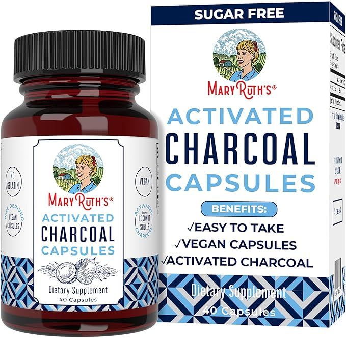 MaryRuth Organics Activated Charcoal Capsules | Supplement for Natural Detoxification | Alleviate... | Amazon (US)