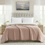My Texas House Palmer Taupe Muslin Flannel Bed Blanket, King | Walmart (US)