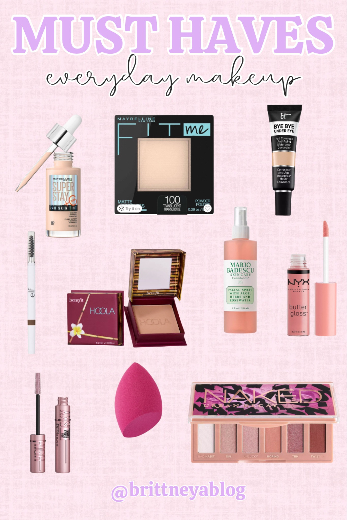Here’s my everyday makeup must haves✨

everyday makeup products / summer makeup must haves / makeup essentials / brittneyablog

#LTKBeauty #LTKFamily #LTKStyleTip