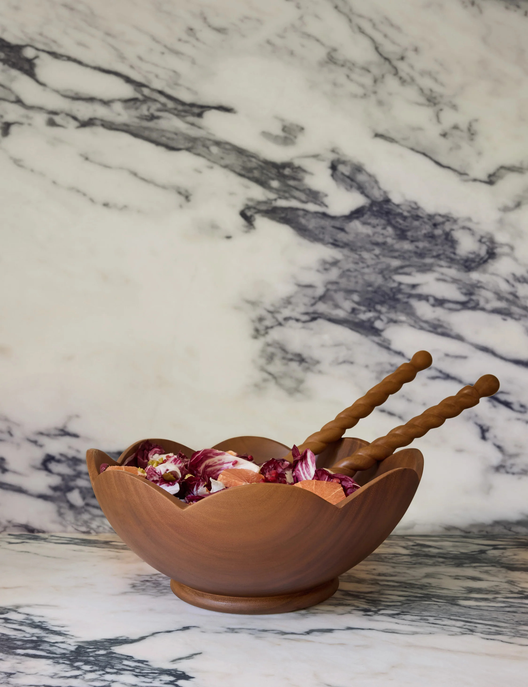 Scalloped Wood Bowl by Sarah Sherman Samuel | Lulu and Georgia 