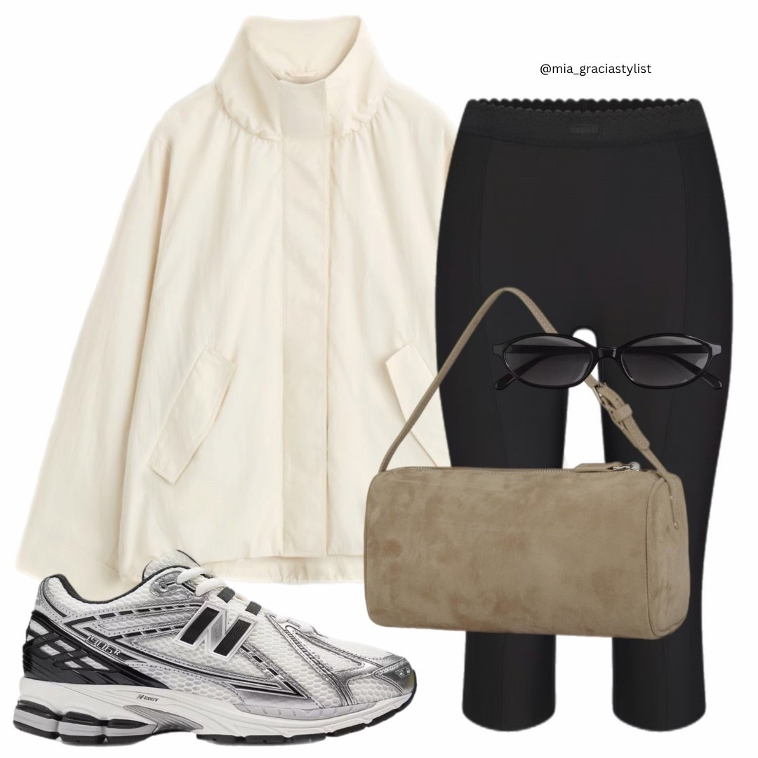 Capri pants and trainers 🤍🤍🤍🤍