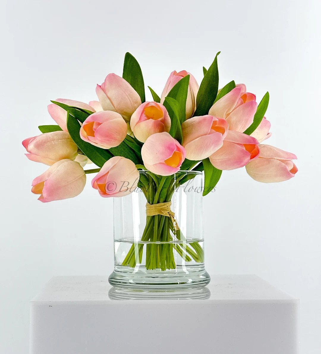 Faux Tulips 24 Floral | Modern Arrangement | Realistic Touch | Artificial Faux Forever Fake Flowe... | Etsy (US)