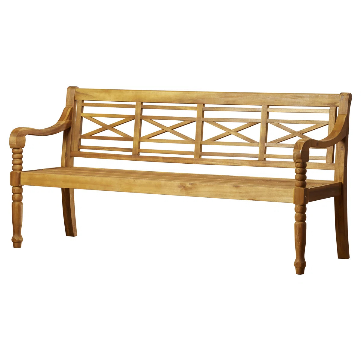 Paull Solid Wood Acacia Outdoor Bench | Wayfair North America