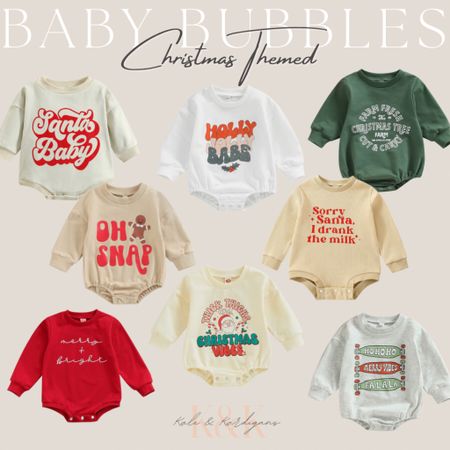 Christmas Themed baby bubbles from Amazon! 
#baby
#babyclothes
#amazondeals

#LTKbaby #LTKunder50 #LTKSeasonal