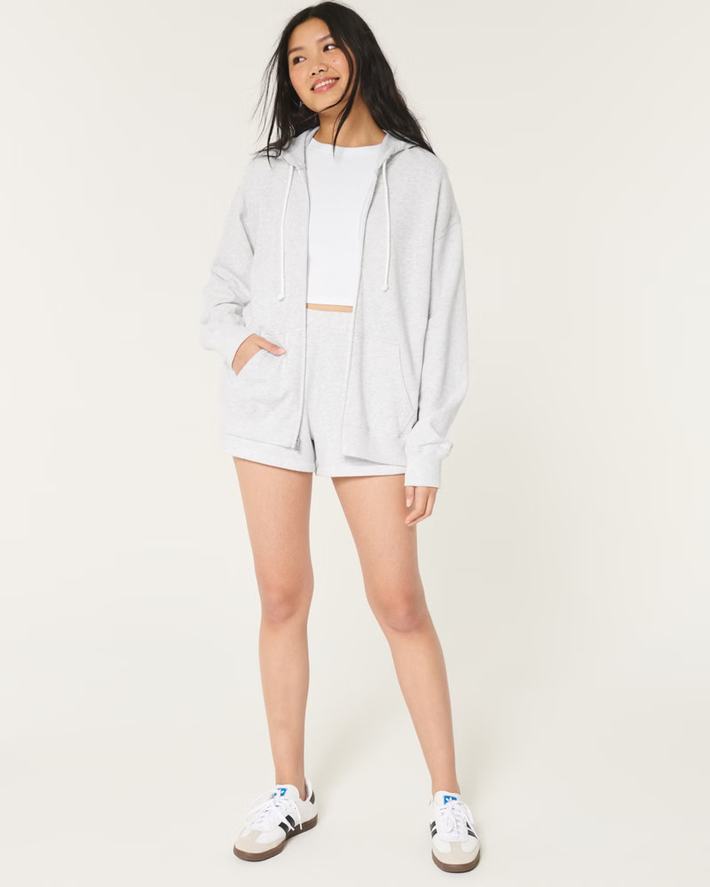 Oversized Zip-Up Hoodie | Hollister (US)