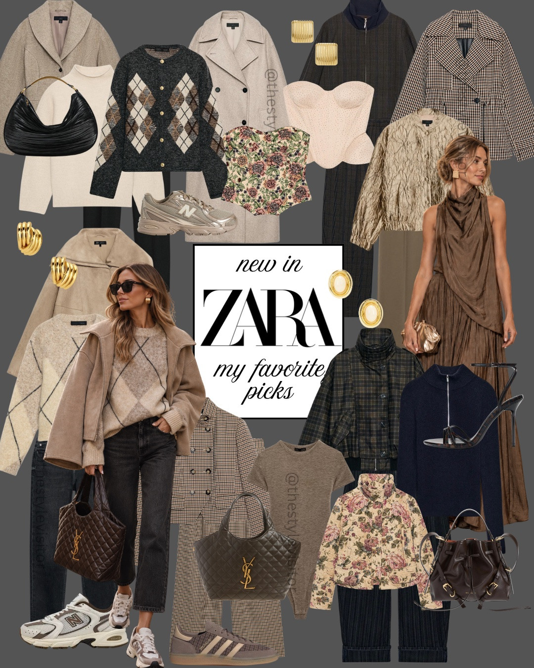 NEW IN ZARA 🤎🍂 So many good fall finds right now! Think rich chocolate brown, soft neutrals, argyle knits, statement jackets, tailored trousers and the prettiest autumn textures. I styled some of my favorite new arrivals into easy outfits you can wear all season. Which look would you wear first?

Hit that ❤️ button to come back later to shop.

Zara new arrivals, Zara fall fashion, Zara autumn outfits, fall outfit ideas, autumn outfit inspiration, fall fashion 2026, neutral outfits, chocolate brown outfit, brown fall outfit, casual chic outfit, elevated basics, everyday fall style, fall capsule wardrobe, transitional outfits, fall coats, fall jackets, argyle cardigan, tailored trousers, wide leg trousers, cropped jeans, fall sneakers, New Balance outfit, loafers outfit, workwear outfit, chic fall style, affordable fashion, women’s fall fashion, autumn street style, fall wardrobe essentials

#LTKstyletip #LTKautumn #LTKfestive