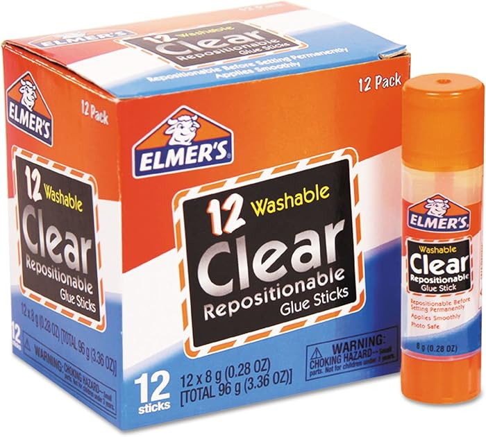 Elmer's Clear Glue Stick (E4064), 12 Count | Amazon (US)