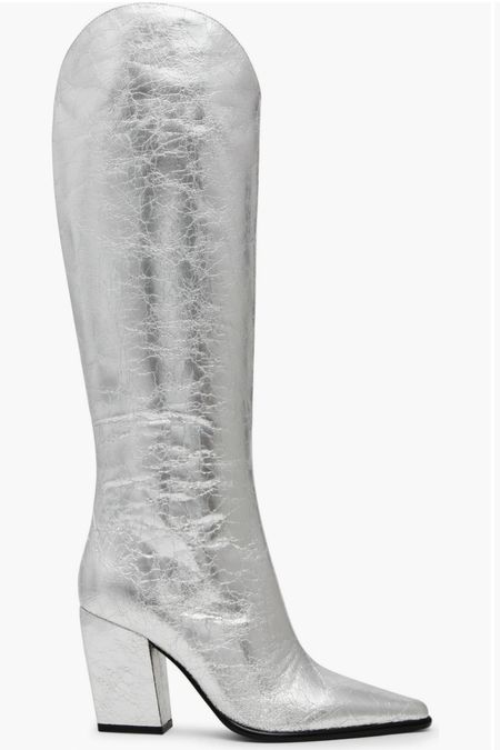Silver boots
Metallic boots

#LTKxNSale