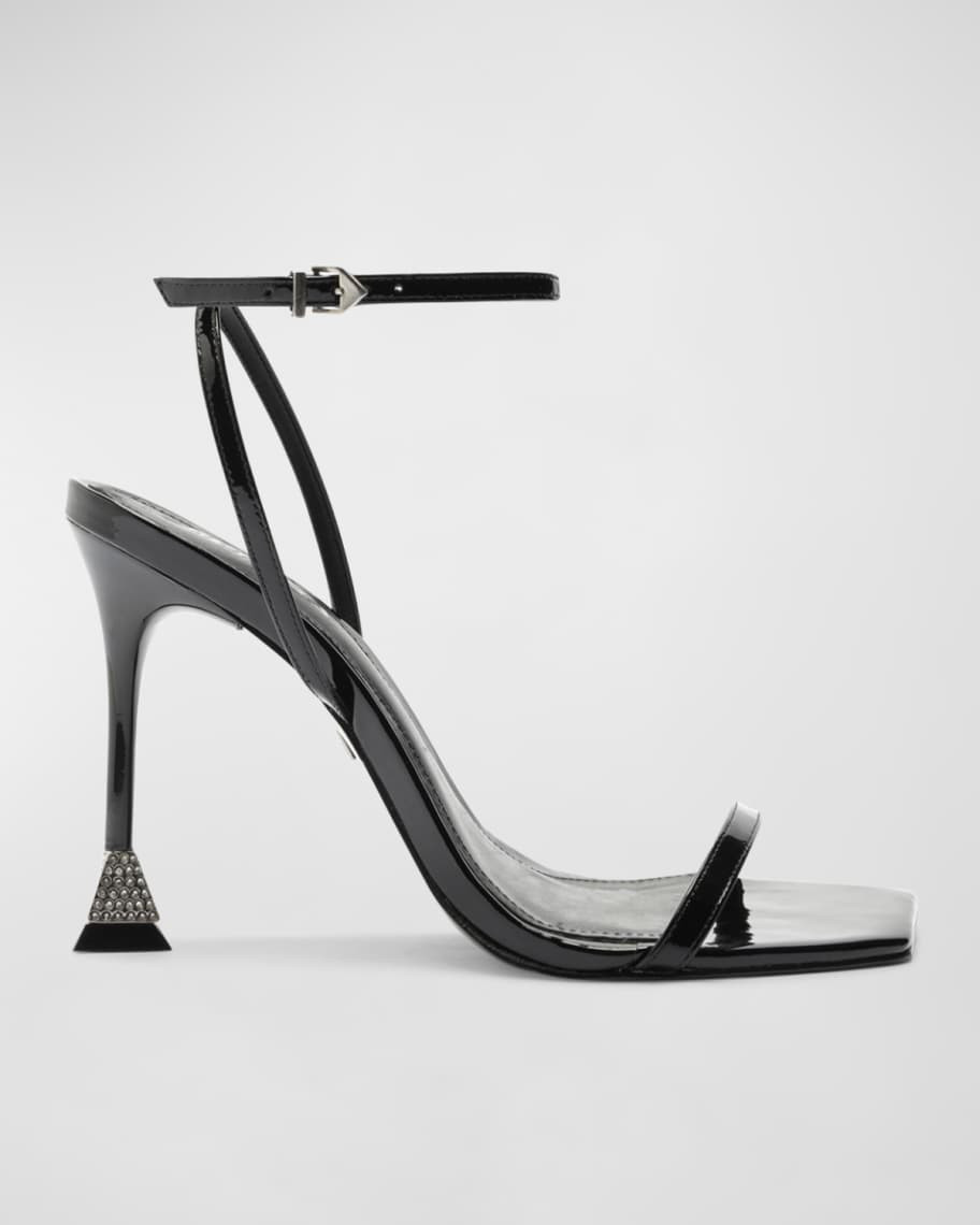 Schutz Joanna Patent Leather Stiletto Sandals | Neiman Marcus