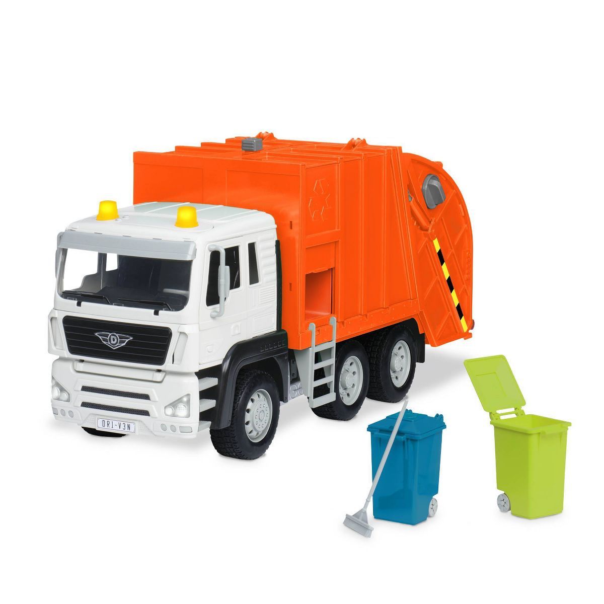 DRIVEN by Battat – Toy Recycling Truck (Orange) – Standard Series | Target
