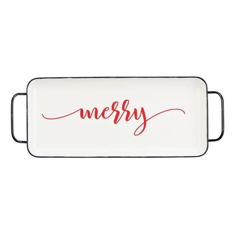 Holiday Time Rect Merry Tray | Walmart (US)