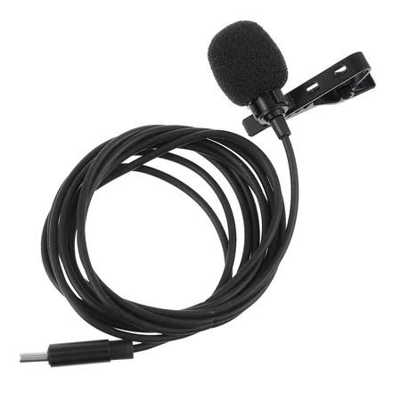 Condenser Microphone Clip Lavalier Telephone Voice Control Iron Sponge | Walmart (US)