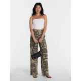 No Boundaries Women's Wide Leg Cargo Pants, 31.5" Inseam, Sizes XXS-4X | Walmart (US)
