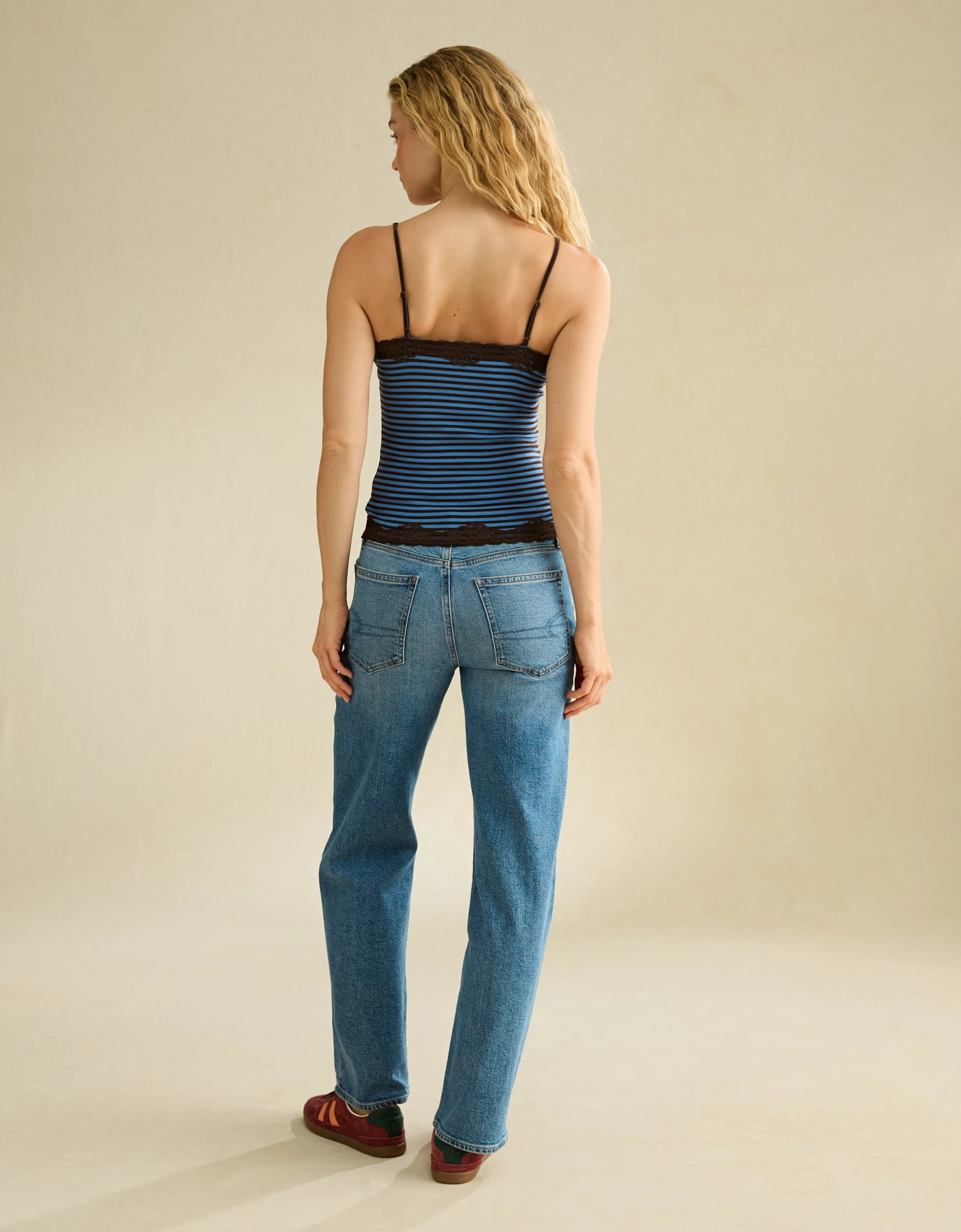 AE Lace Trim Cozy Cami | American Eagle Outfitters (US & CA)