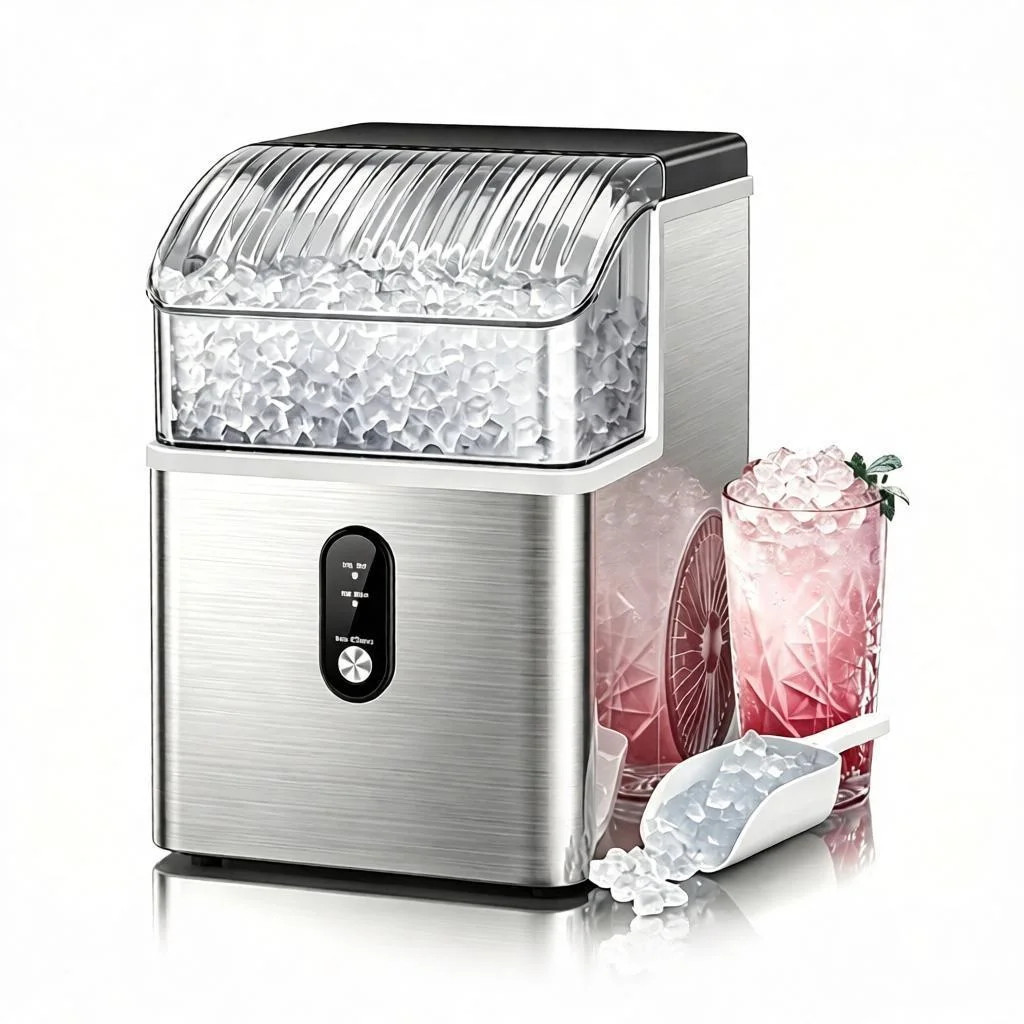 COWSAR 33 lb. Daily Production Nugget Clear Ice Portable Ice Maker, Sonic Ice , Self-Cleaning, Removable Ice Bin | Wayfair North America