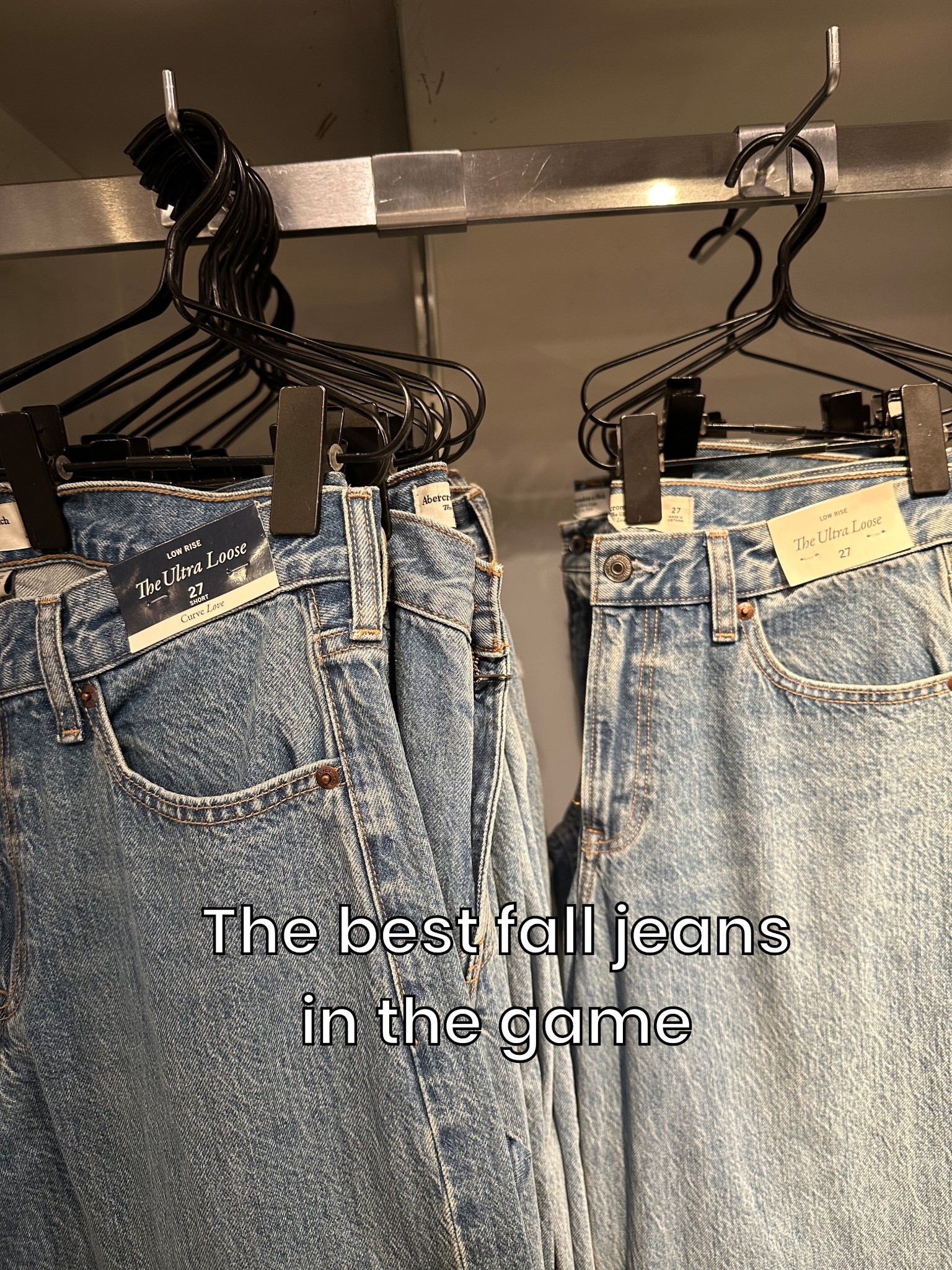 The best jeans for fall that I’ve found at Abercrombie & Fitch. So cute and comfy and on sale?

#LTKStyleTip #LTKFallSale #LTKSaleAlert