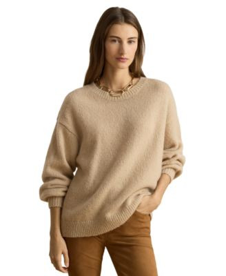 Lauren Ralph Lauren Women's Crewneck Sweater - Light Lauren Camel | Macy's