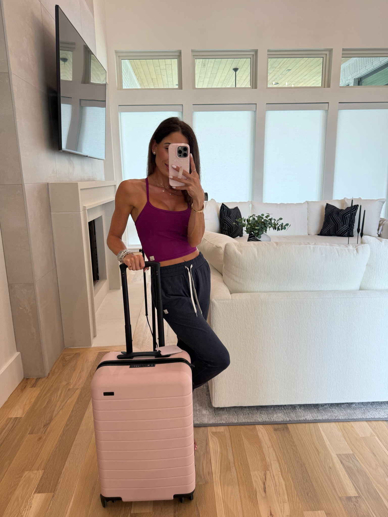 Travel outfit suitcase carry on joggers size xxs tank xs

#LTKPetite #LTKSaleAlert #LTKTravel