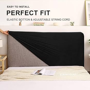 WOMACO Bed Headboard Slipcover Protector Stretch Solid Color Dustproof Cover for Bedroom Decor (L... | Amazon (US)