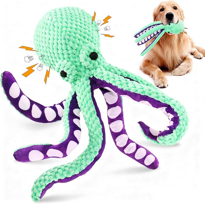 Large Squeaky Dog Toys- Plush Dog Toys with Soft Fabric for Small, Medium, and Large Dogs Daily C... | Amazon (US)