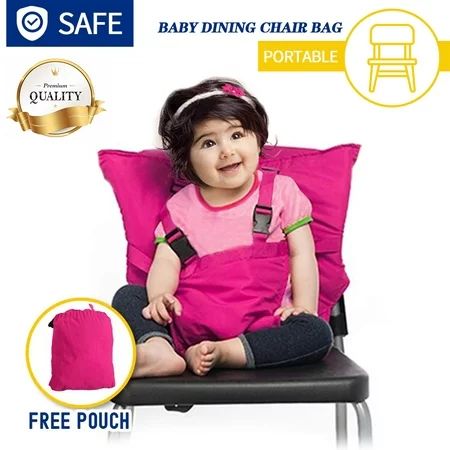 Amerteer Easy Seat Portable Travel High Chair Safety Washable Cloth Harness for Infant Toddler Feedi | Walmart (US)