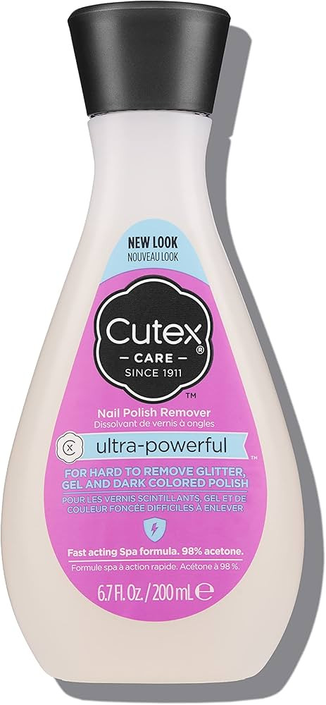 Cutex Gel Nail Polish Remover, Ultra-Powerful & Removes Glitter and Dark Colored Paints, Paraben ... | Amazon (US)
