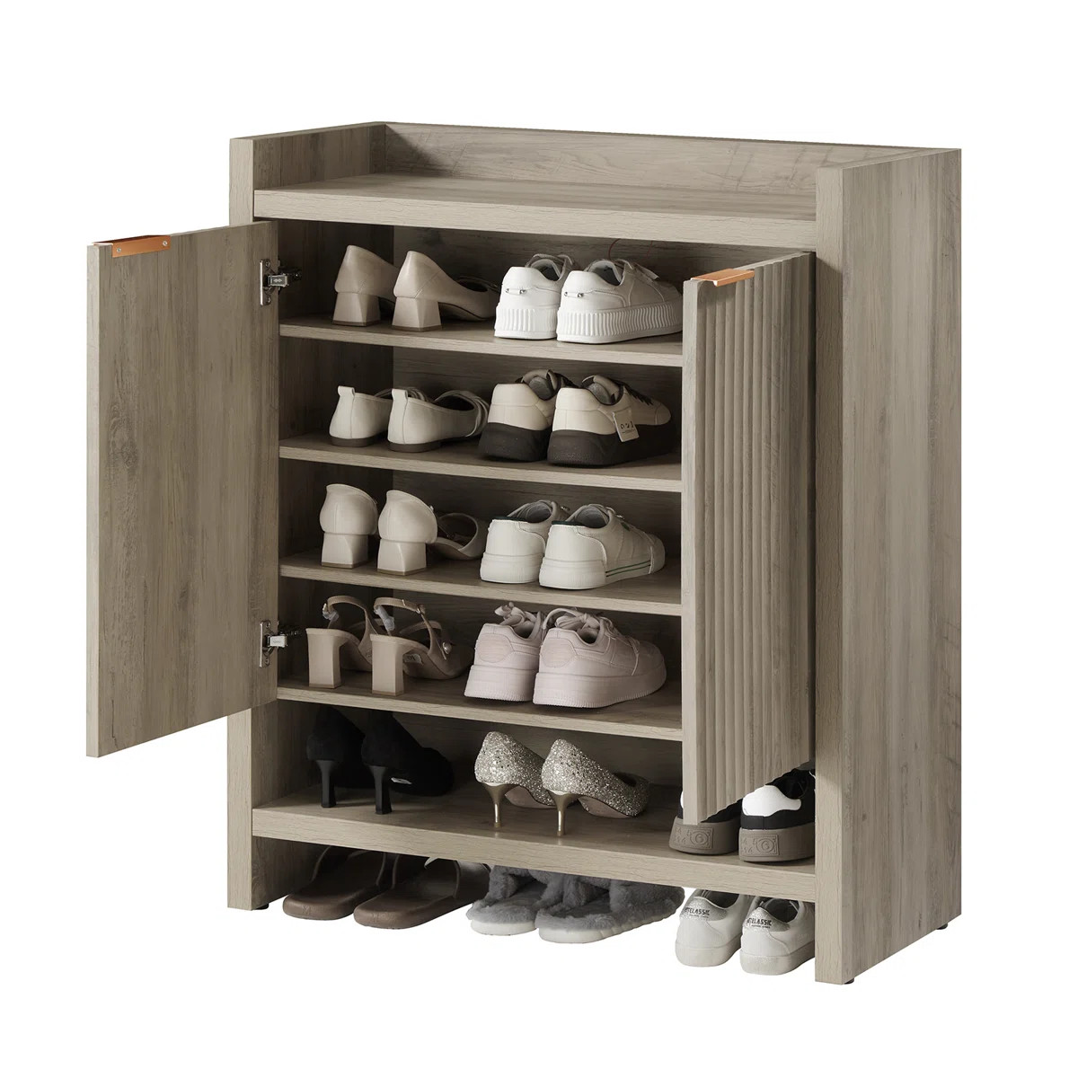 Nicolee 24 Pair Shoe Storage Cabinet | Wayfair North America