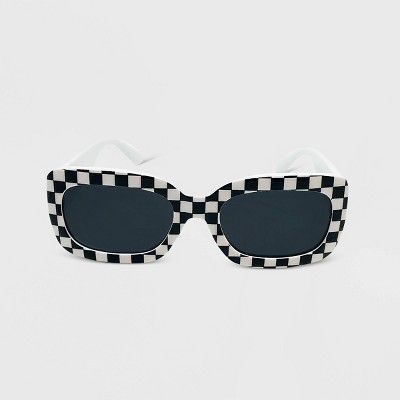 Checkerboard Print Sunglasses - Wild Fable™ White | Target