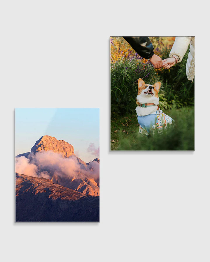 2 Medium Glass Prints Bundle | Fracture