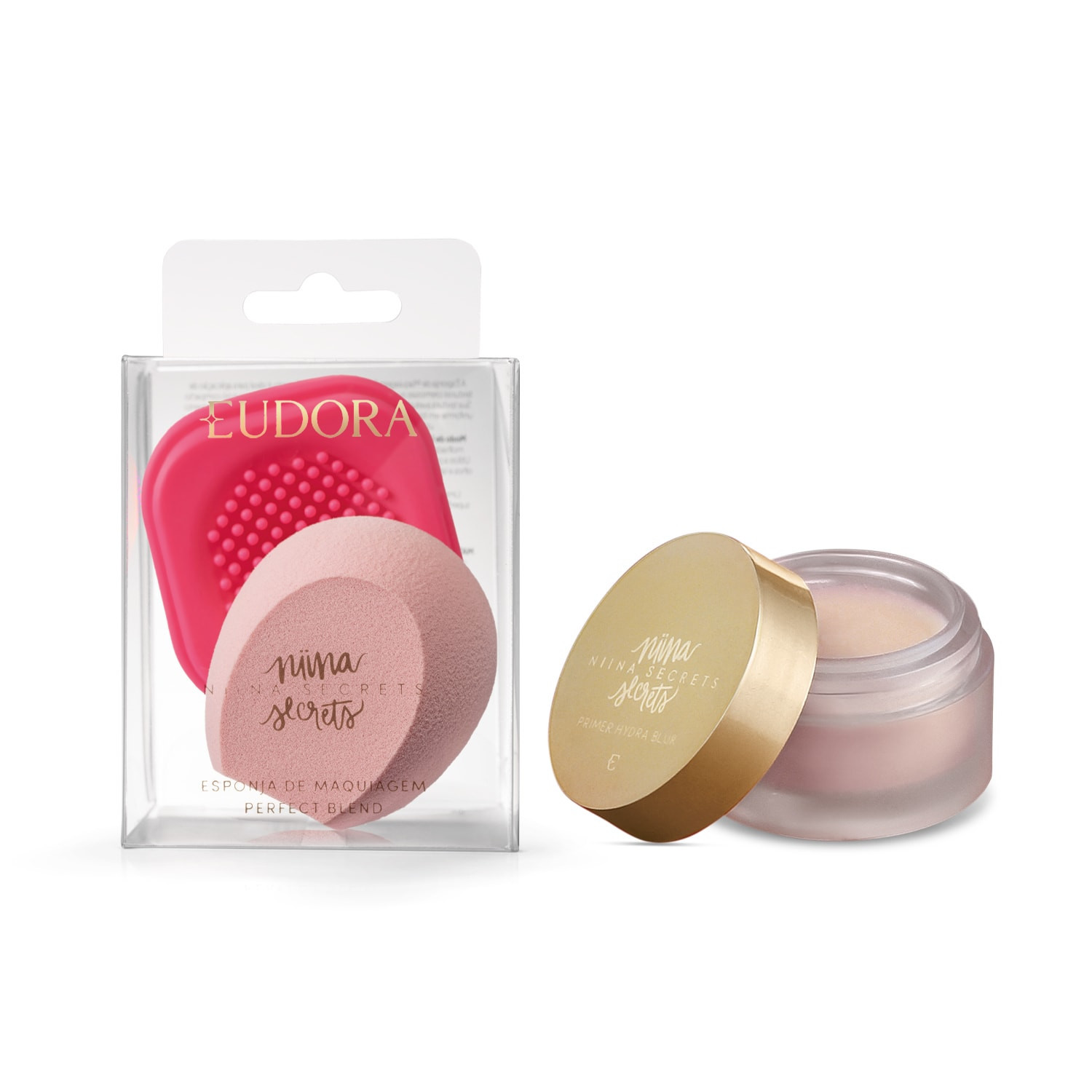 Combo Niina Secrets: Primer Facial 11g + Esponja de Maquiagem | Eudora (BR)