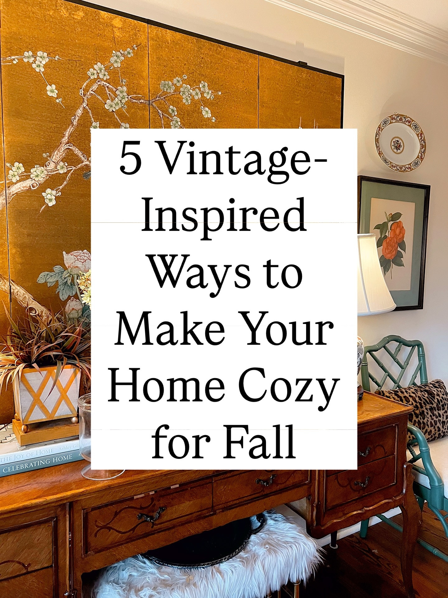 Fall is in the air! I’m slowly layering in warm, vintage-inspired pieces as the season shifts. Autumn doesn’t rush in all at once here. But a few little touches help me ease into the cozy months ahead.

Here are 5 vintage-inspired ways to bring that warm, nostalgic feeling into your home this fall:

1️⃣ Swap light linens for richer tones & textures — think plaid throws, tapestry pillows, or embroidered runners 2️⃣ Use vintage crocks, vases, pitchers, or transferware for fall branches, mums, or dried hydrangeas 3️⃣ Add autumn-hued or harvest-themed vintage finds — think leaf motifs, amber glass, or turkey platters 4️⃣ Light warm, spiced candles adn display on brass or silver trays for that golden glow 5️⃣ Incorporate woven baskets & wooden bowls filled with seasonal treasures like pinecones, pumpkins, or apples

What vintage-inspired touches do you bring into your home for fall? Tell me in the comments!

#seasonalliving #myseasonalhome #falldecor #vintagefall 
•
•
•
•
•
•
•
Vintage Decor | Home Inspiration | Collected Home | Traditional Home | Sentimental Style | Curating Joy | The Sentimental Decorator | Joyful Rituals of Home | Sentimental Home | Homes with a Story | Grandmillennial Home Style

#sentimentalhome #thesentimentaldecorator #sentimentalstyle #sentimentaldecor #homeswithastory  #styleyourstory