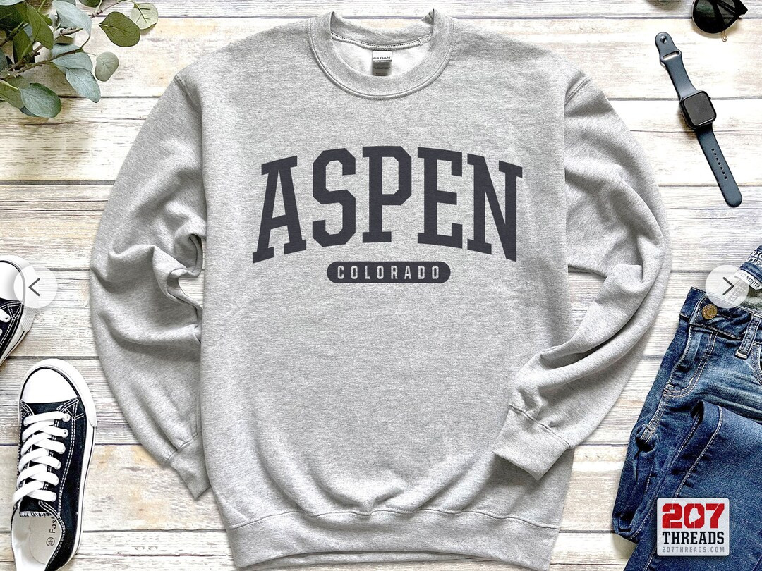 Aspen Sweatshirt  Soft Cozy Aspen Colorado Crewneck Sweater - Etsy | Etsy (US)