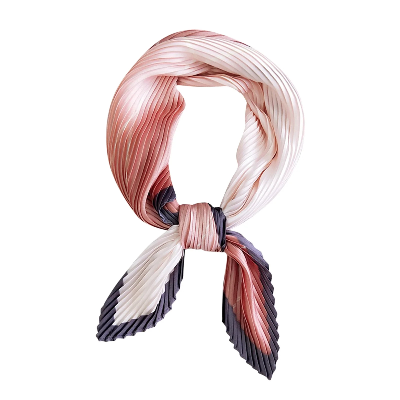 Lovskoo Square Neckerchief for Women's Neck Hair Head In Gift Wrapped Cotton Linen Pleated Small ... | Walmart (US)