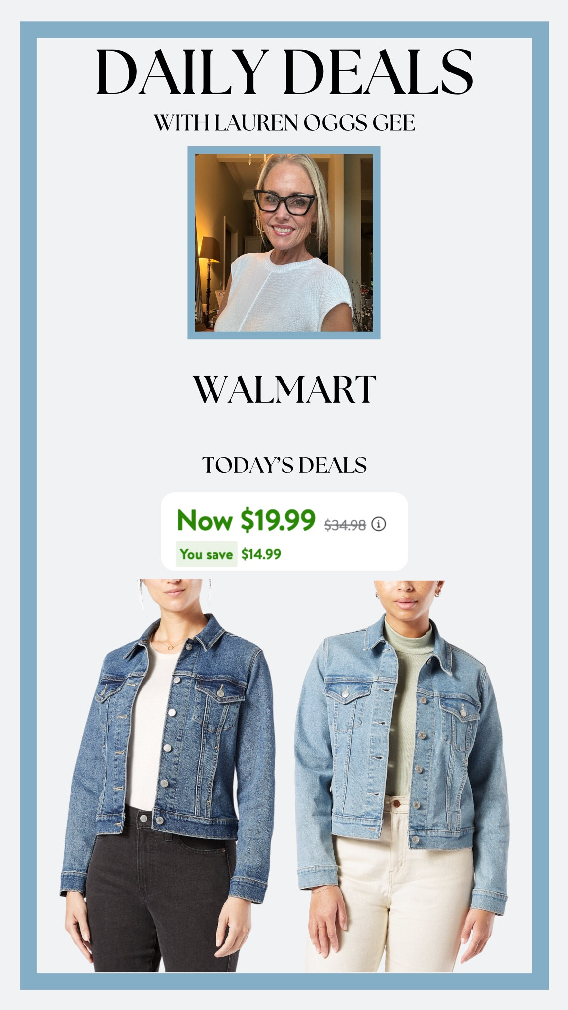 WALMART SUMMER SAVINGS!!

Everyone needs a classic denim jacket in their wardrobe. It’s part of my casual wardrobe, and they are a necessity in my outfits during the chillier days  

#LTKSummerSales #LTKSaleAlert #LTKStyleTip