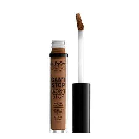 NYX Professional Makeup Can't Stop Won't Stop Full Coverage Concealer, 24Hr Matte Finish, Mocha | Walmart (US)