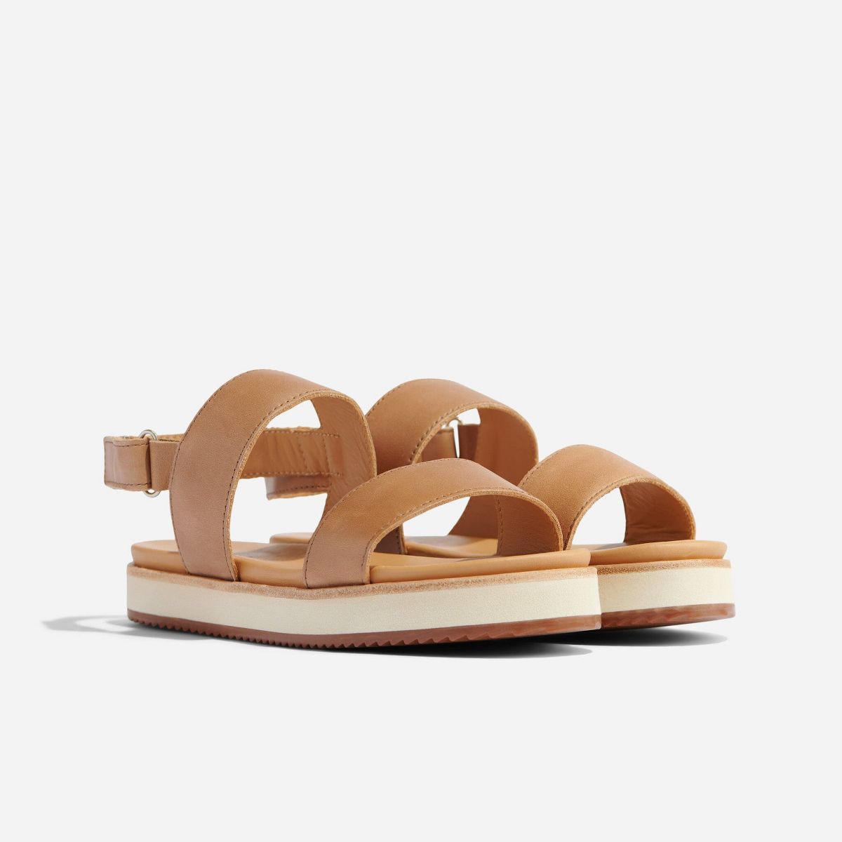 Nisolo Sustainable Women's Go-To Flatform Sandal Almond, Size 7.5 | Target