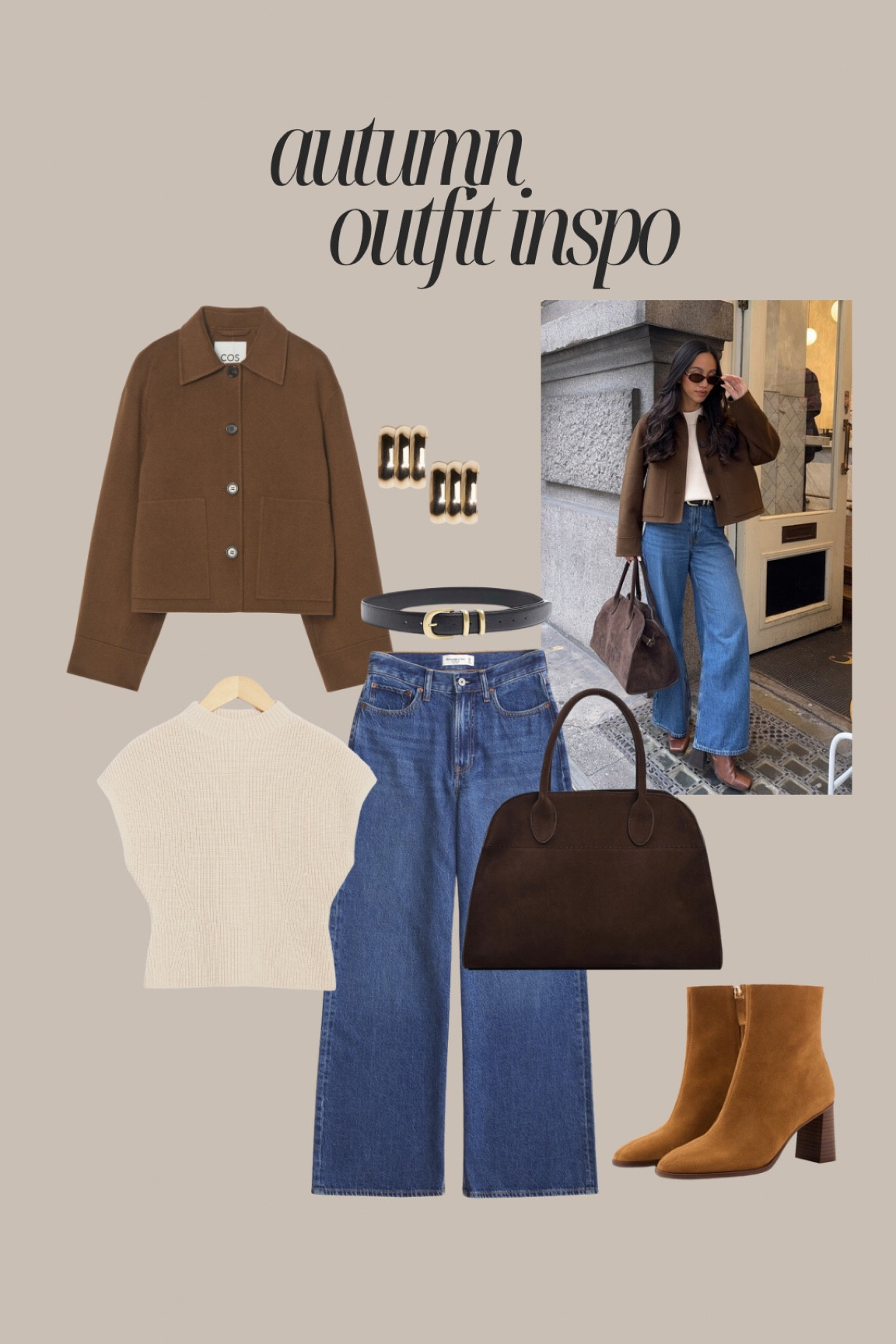 A recent autumn outfit 🤎🍂 

Abercrombie jeans (size 24 short - I’m size 6 and 5ft3), COS jacket size XS 

#LTKstyletip #LTKmodest #LTKautumn