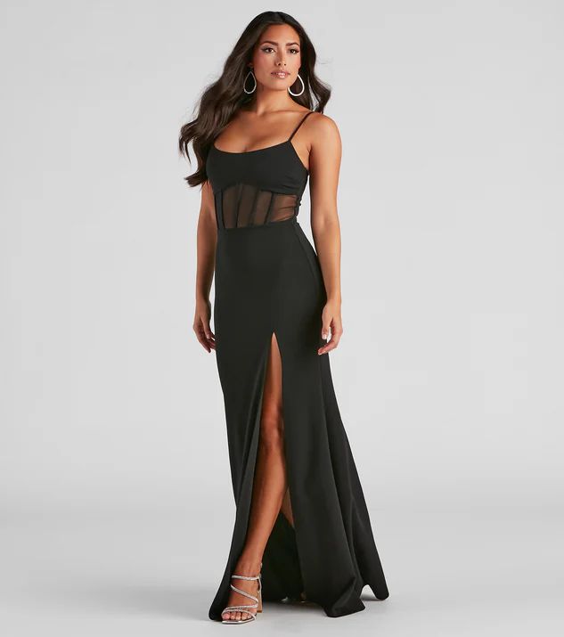 Christy Formal Corset Long Dress | Windsor Stores