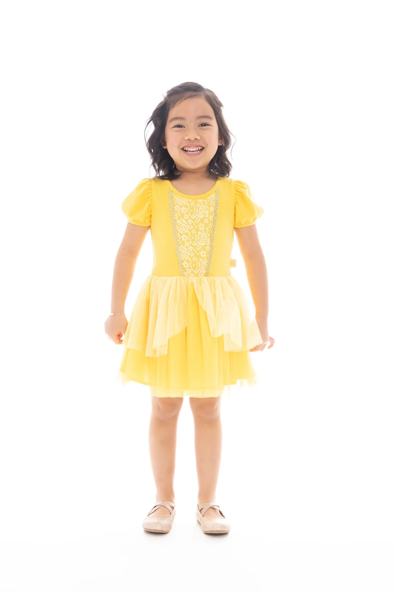 Disney Princess Toddler Girls Beauty and the Beast Belle Cosplay Dress, Sizes 12M-5T | Walmart (US)