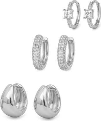 Dainty Huggie Hoop Earrings -3 Pairs | Nordstrom